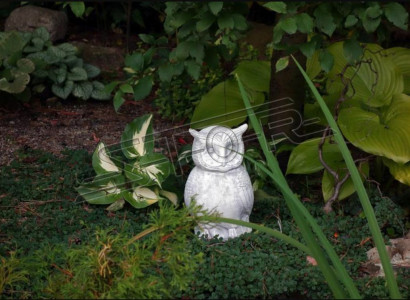 Garden Nature Decoration Owl Patio Stone Figures Decorative Statue